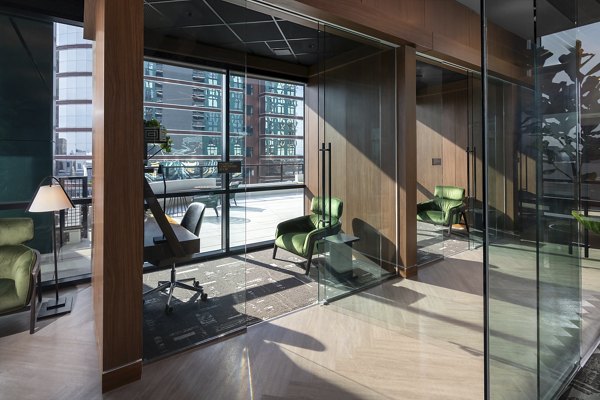 Clubhouse featuring modern interior design at Nomia Apartments