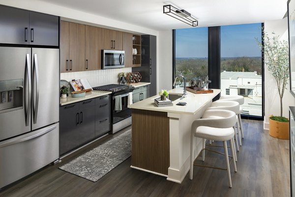 kitchen at Nomia Apartments