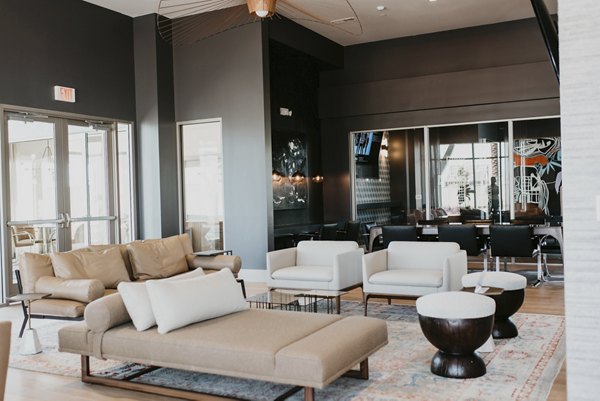 Clubhouse with modern design and luxurious decor at Tanager Apartments