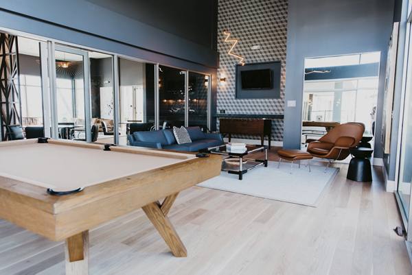 game room at Tanager Apartments