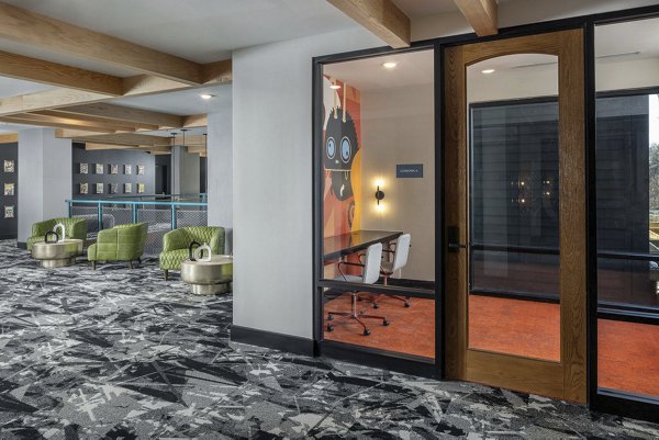 Elegant clubhouse featuring modern decor at Broadstone Craft Apartments