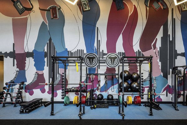 State-of-the-art fitness center at Broadstone Craft Apartments, featuring modern equipment and spacious workout areas for residents