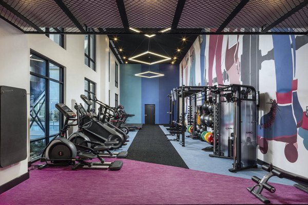 fitness center at Broadstone Craft Apartments