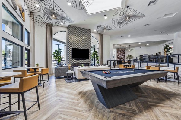 clubhouse game room at Hideaway North Scottsdale Apartments