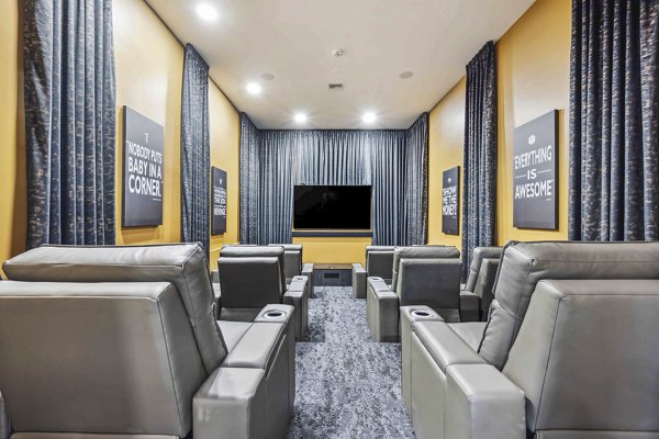 clubhouse theater at Hideaway North Scottsdale Apartments