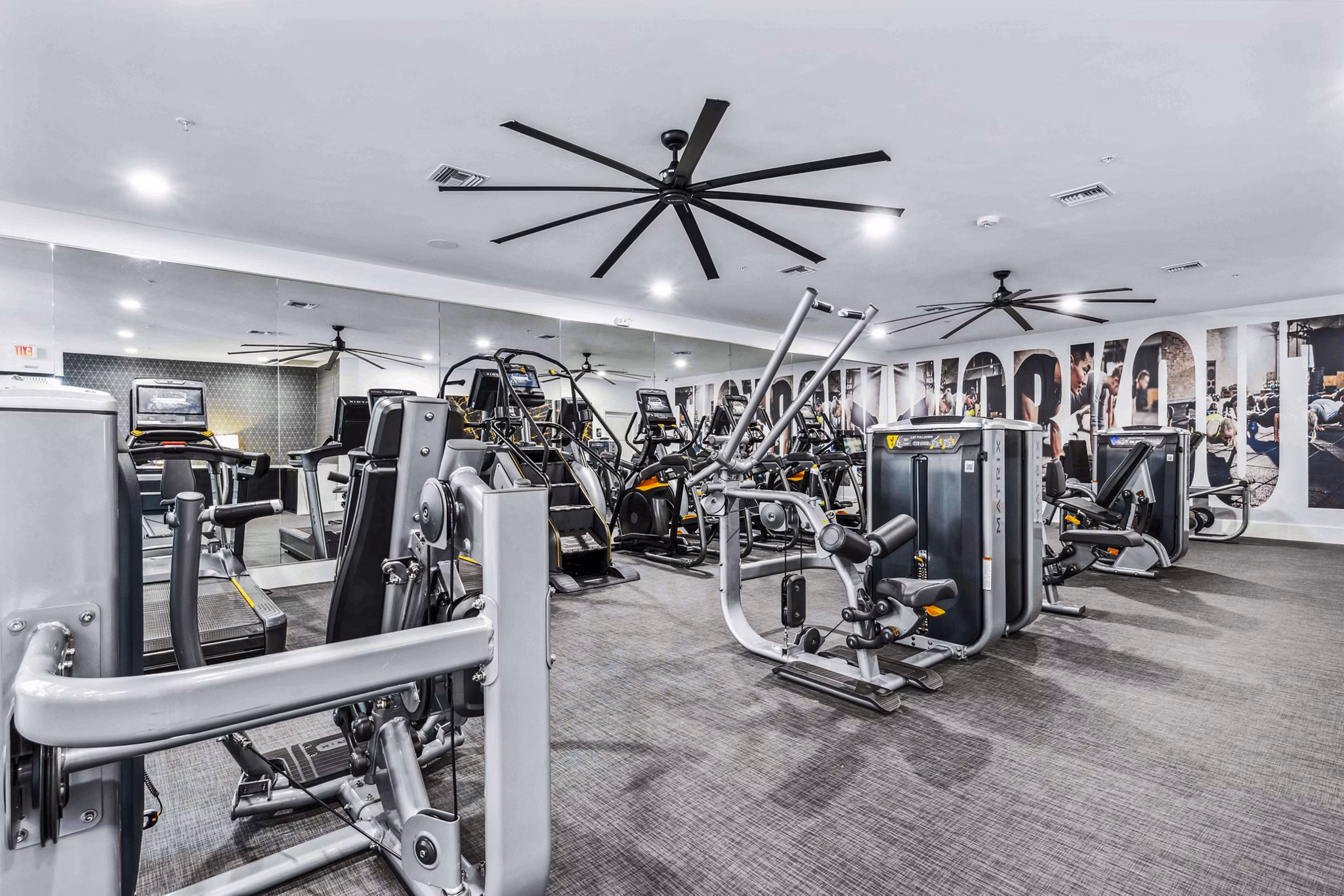 Modern fitness center with state-of-the-art equipment at Hideaway North Scottsdale Apartments