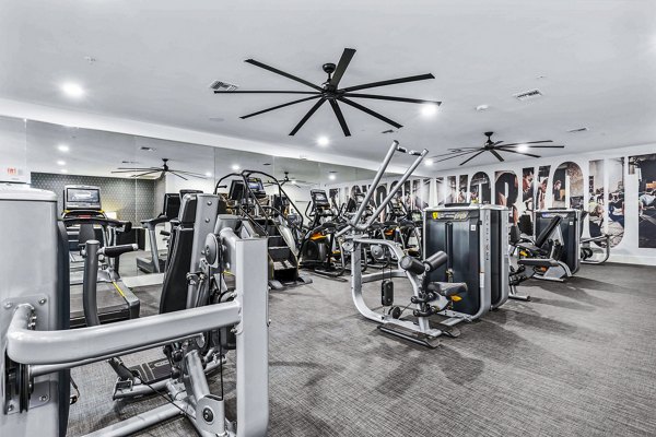Modern fitness center with state-of-the-art equipment at Hideaway North Scottsdale Apartments