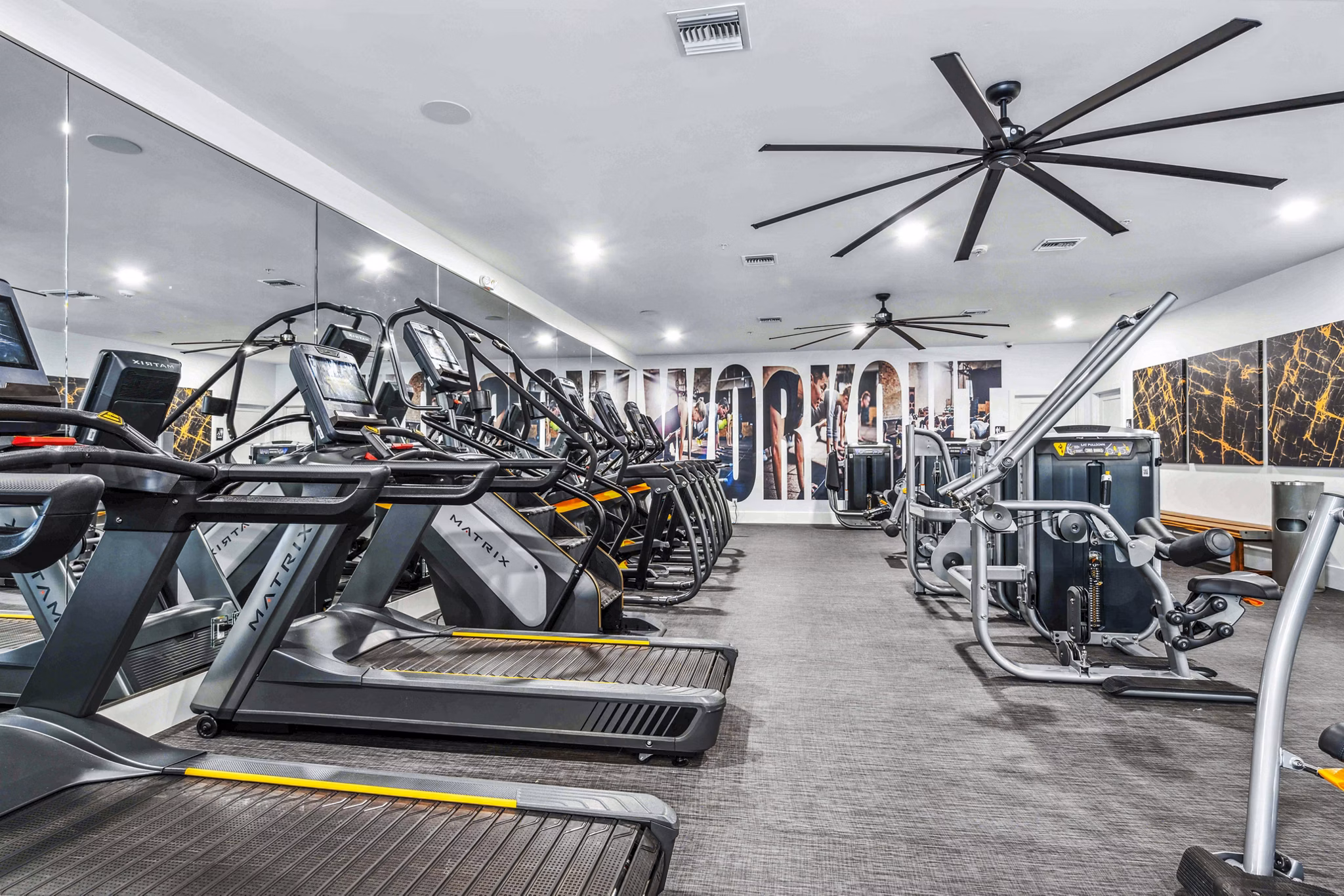 State-of-the-art fitness center with modern equipment at Hideaway North Scottsdale Apartments