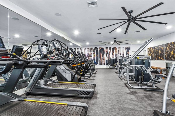 State-of-the-art fitness center with modern equipment at Hideaway North Scottsdale Apartments