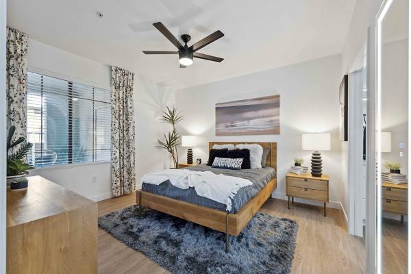bedroom at Laurel Apartments