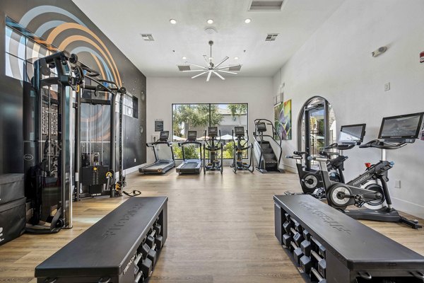 fitness center at Lazo Apartments