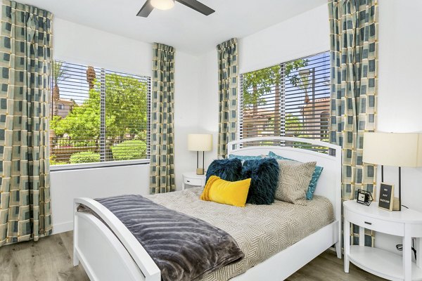 bedroom at San Portella Apartments