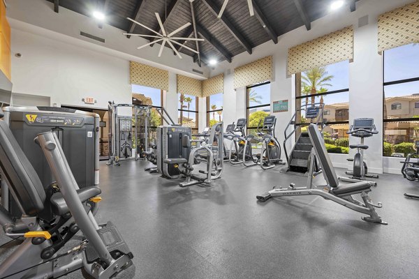 fitness center at San Portella Apartments