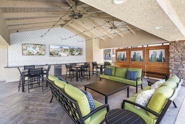 patio at San Portella Apartments