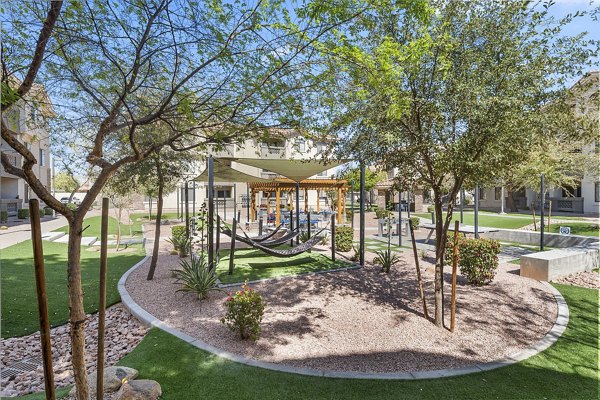 courtyard at San Portella Apartments