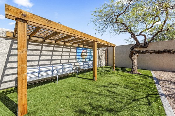 grill area at San Portella Apartments