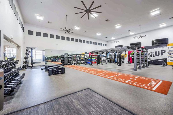 Fitness center with state-of-the-art equipment at Zone Apartments, a Greystar luxury apartment community