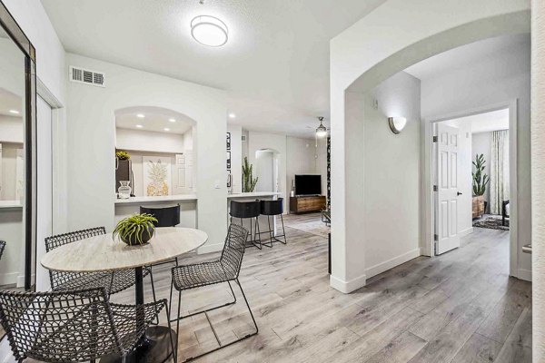 dining room at Zone Luxe Apartments