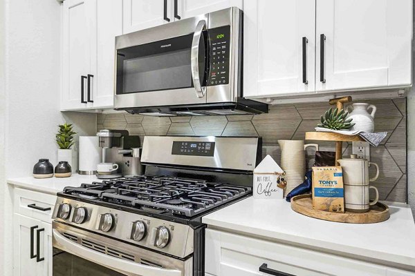 kitchen at Zone Luxe Apartments