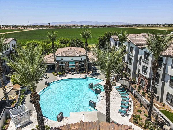 pool at Zone Luxe Apartments