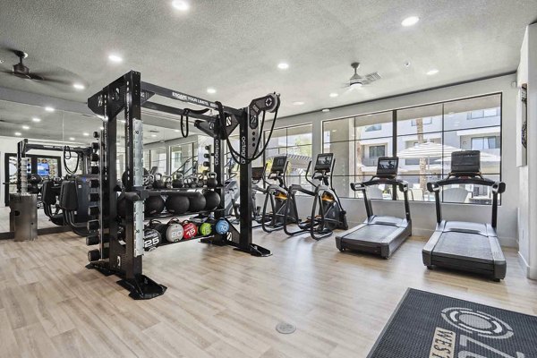 fitness center at Zone Westgate Apartments