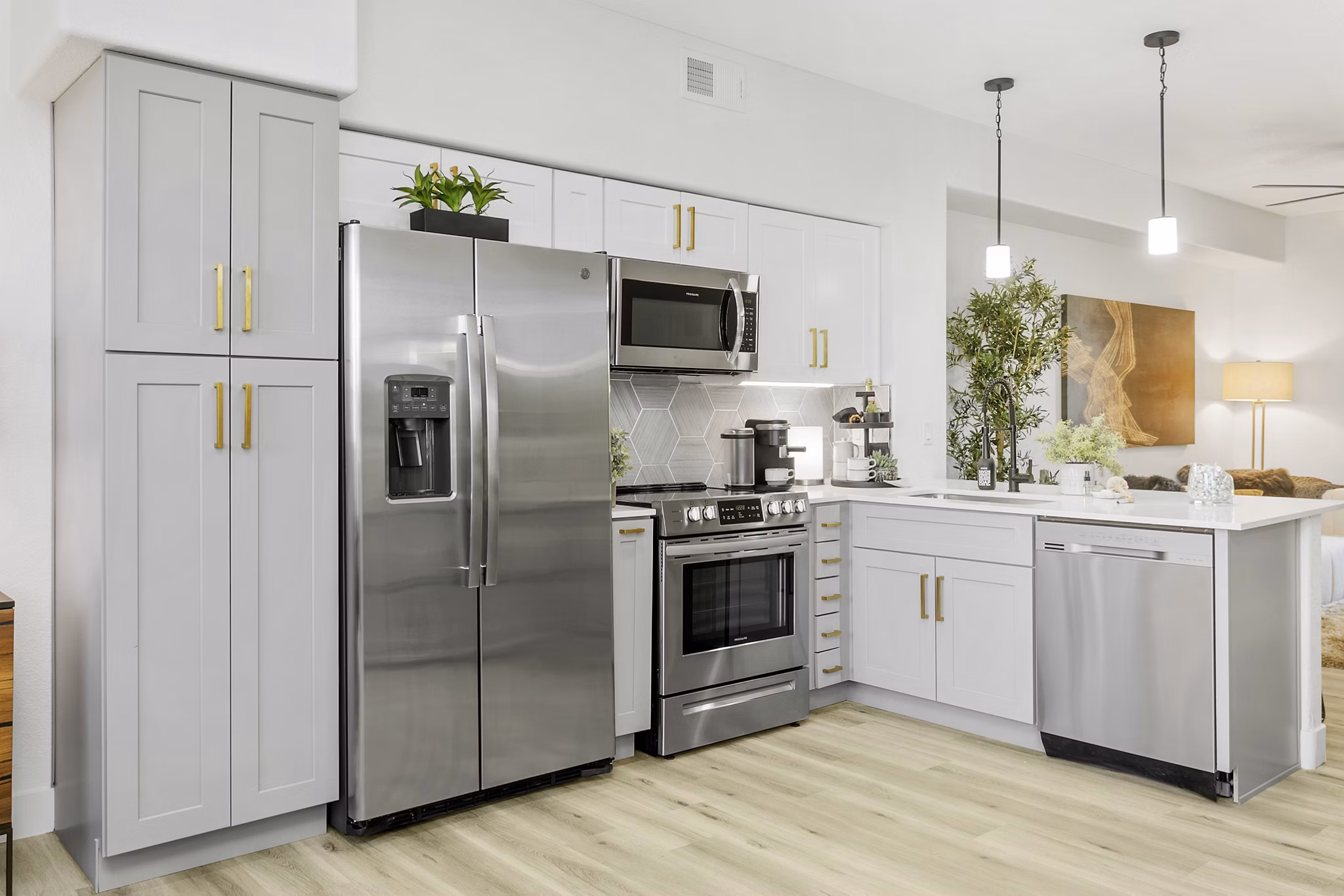 kitchen at Zone Westgate Apartments