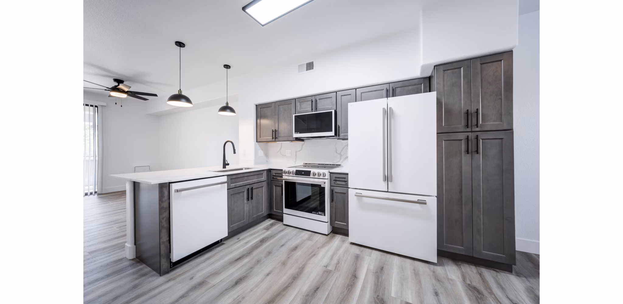 kitchen at Zone Westgate Apartments