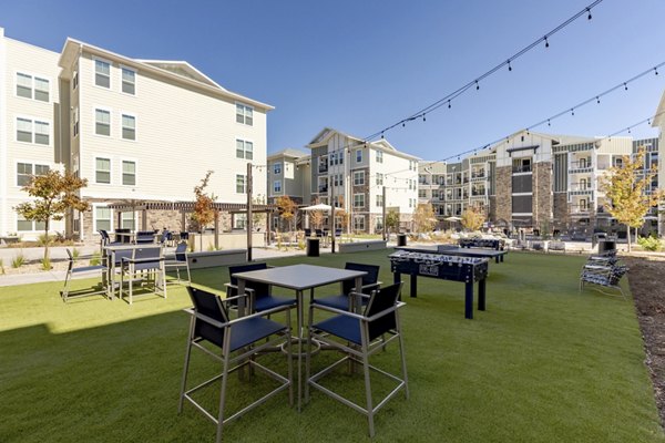 Five810 Southlands Apartments: Lush courtyard with seating areas and greenery for relaxation