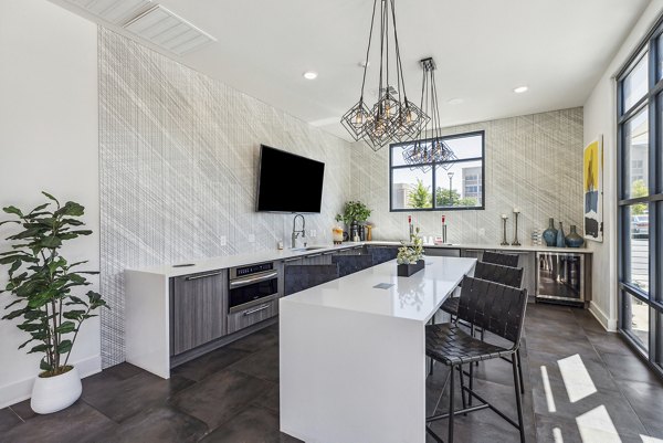 Clubhouse with modern design at Mezz at Fiddler's Green Apartments offering luxury amenities near Denver