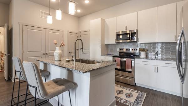 kitchen at Mezz at Fiddler's Green Apartments