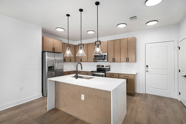 kitchen at Mezz at Fiddler's Green Apartments