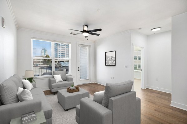 LIVING ROOM at Mezz at Fiddler's Green Apartments