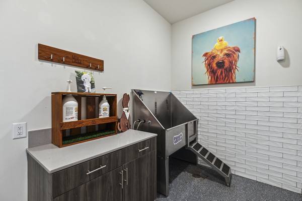 fire pit at Mezz at Fiddler's Green Apartments