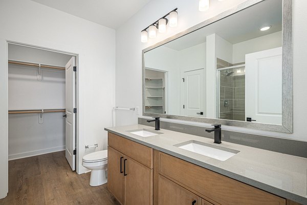 bathroom at Talus Flats Apartments