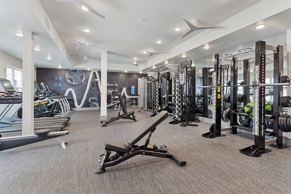 Fitness center with modern equipment at Talus Flats Apartments