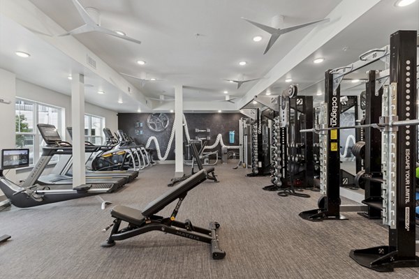 Fitness center with state-of-the-art equipment at Talus Flats Apartments, perfect for an active lifestyle seekers