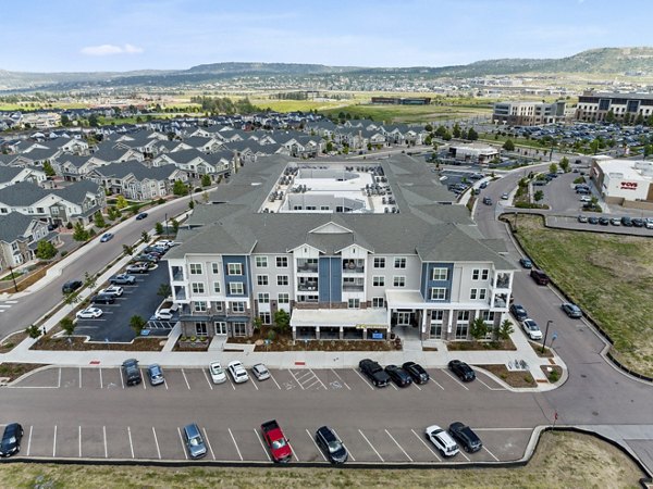 Scenic view from Talus Flats Apartments' luxury balcony