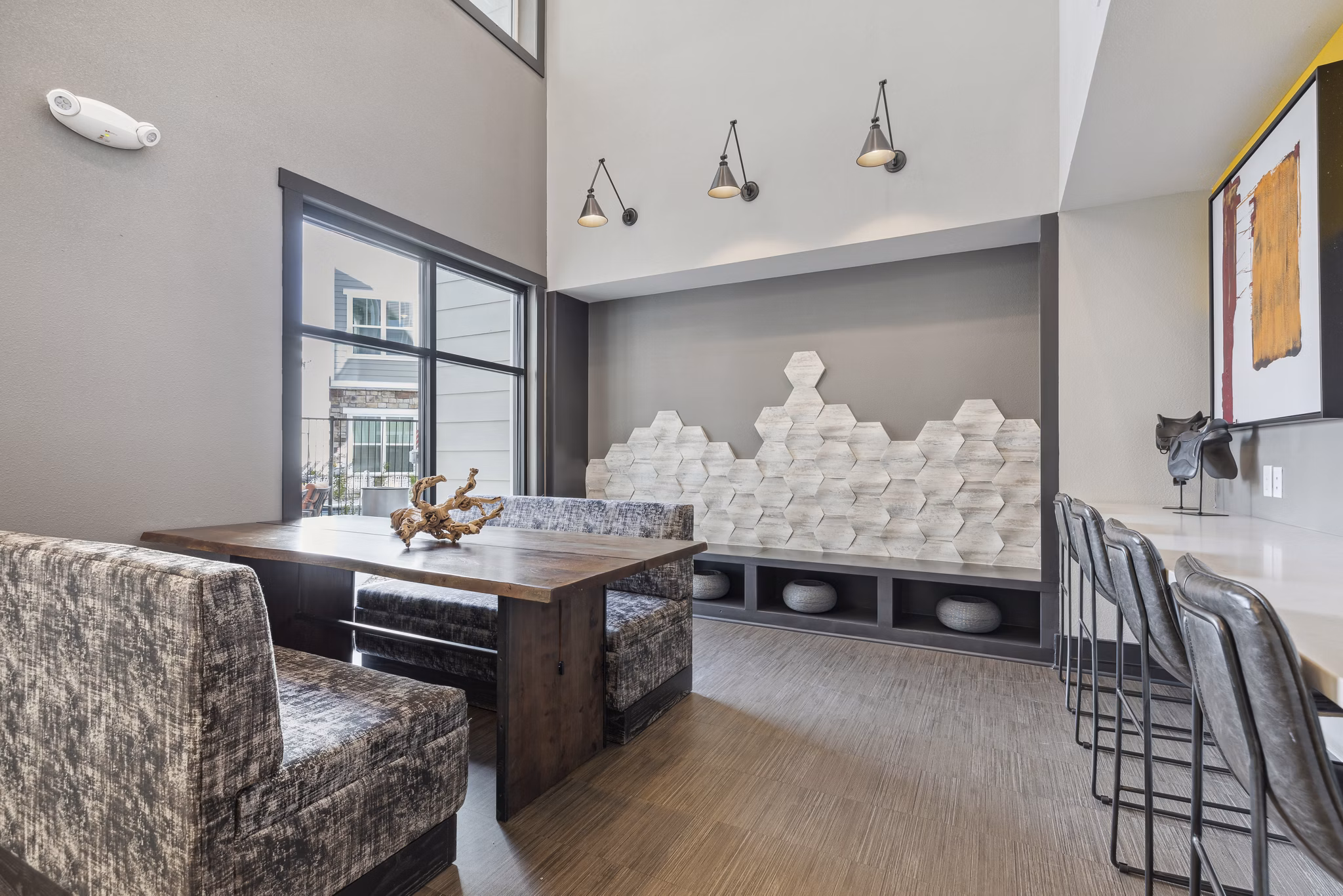 Clubhouse featuring contemporary design elements at The Zeb Apartments