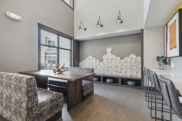 Clubhouse featuring contemporary design elements at The Zeb Apartments