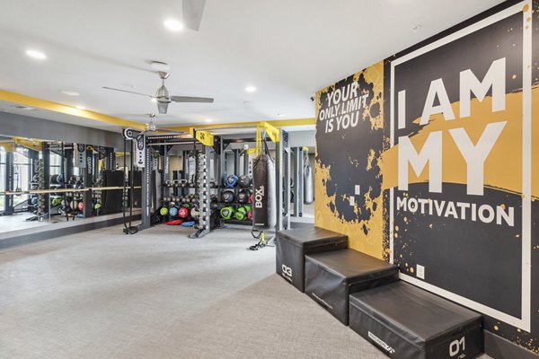 State-of-the-art fitness center with modern equipment at The Zeb Apartments, enhancing luxury living