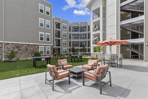 courtyard at The Zeb Apartments