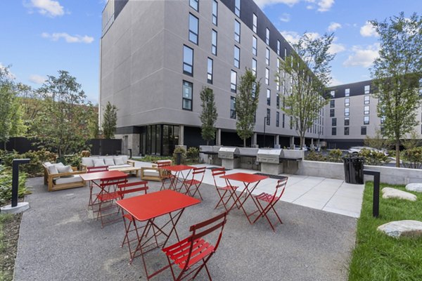 grill area at The Clark Apartments