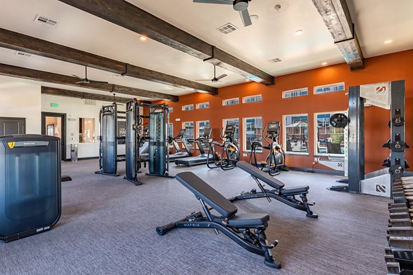 fitness center at Jasper at Victory Ridge Apartments