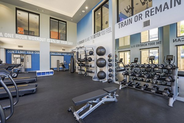 fitness center at Ariva Apartments