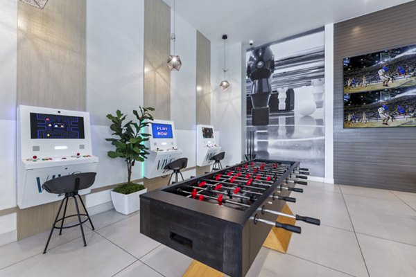 clubhouse game room at Vive Luxe Apartments