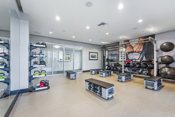 fitness center at Vive Luxe Apartments