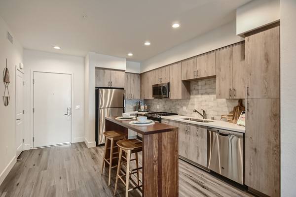 kitchen at Vive Luxe Apartments