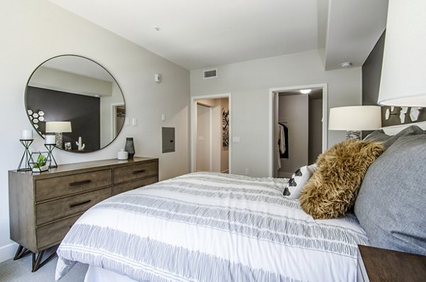 bedroom at Vive on the Park Apartments