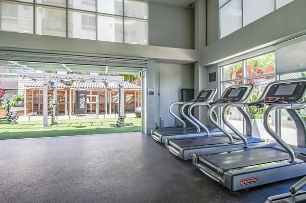 fitness center at Vive on the Park Apartments
