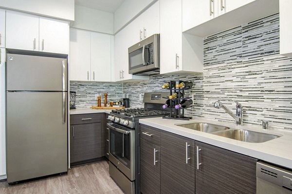 kitchen at Vive on the Park Apartment